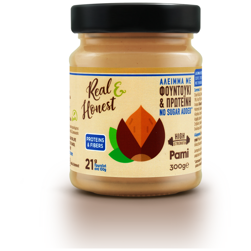 Pami Real & Honest Αλειμμα Με Φουντούκι & Πρωτεΐνη 300gr