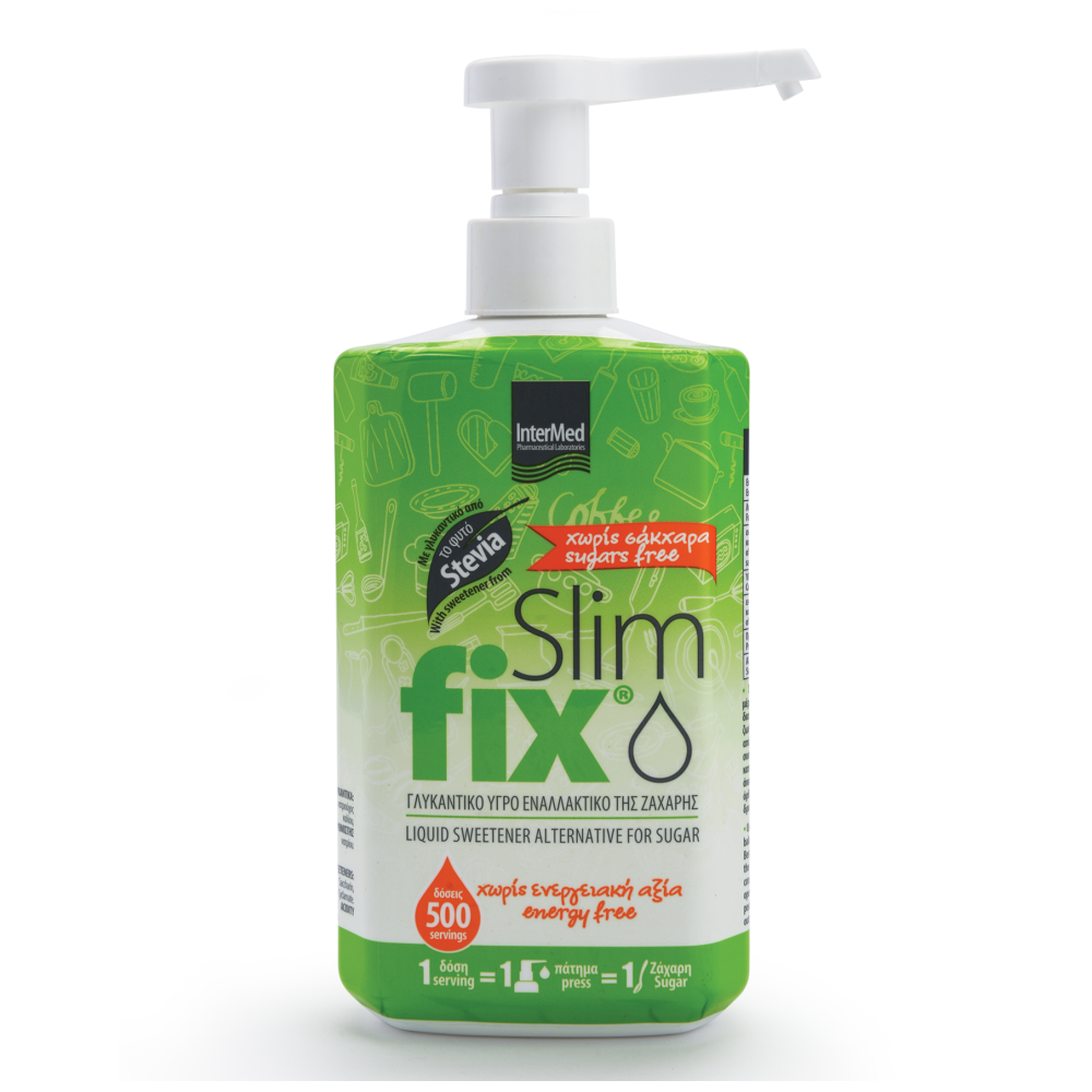 Slim Fix Γλυκαντικό Υγρό Με Stevia 500ml