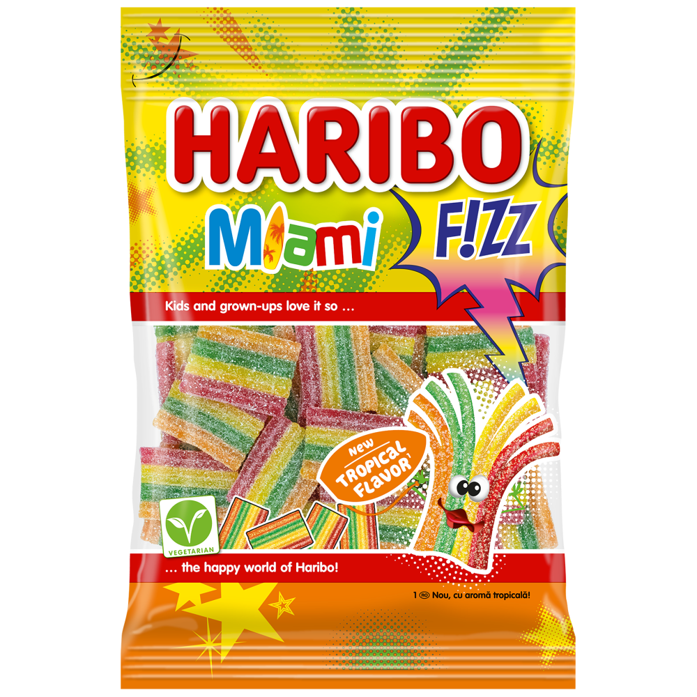 Haribo Miami Fizz Ζελεδάκια 85gr
