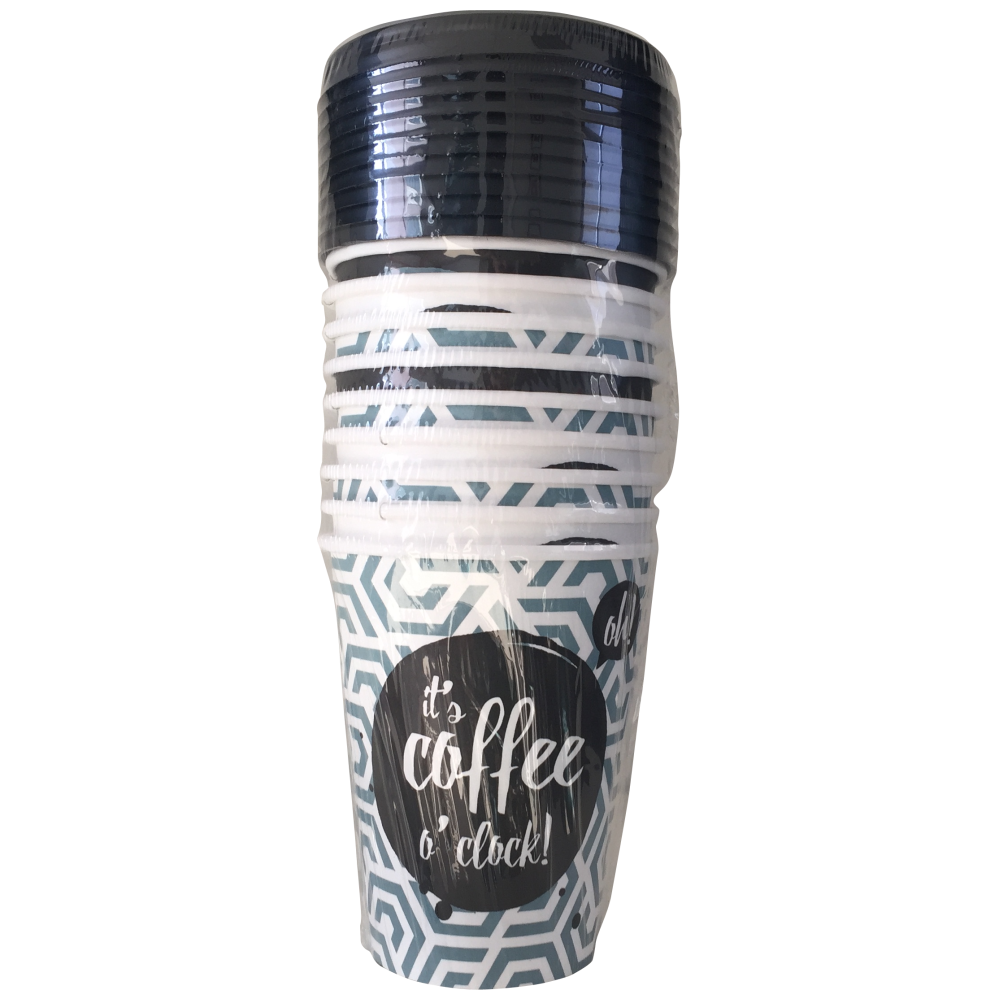 Ποτήρι Χάρτινο Για Ζεστό & Καπάκι 250ml (80Oz) 10τεμάχια