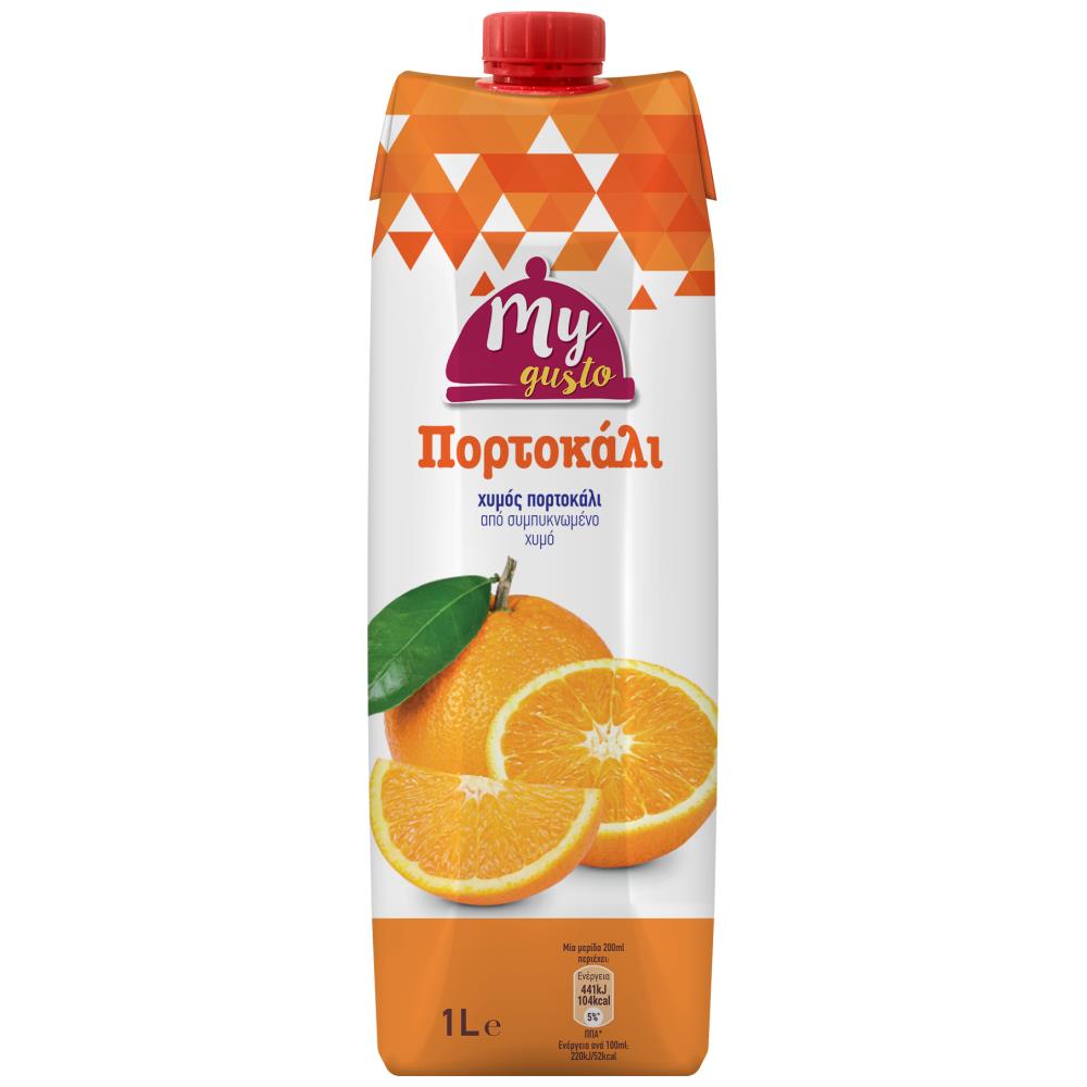 My Gusto Χυμός Πορτοκάλι 1lt