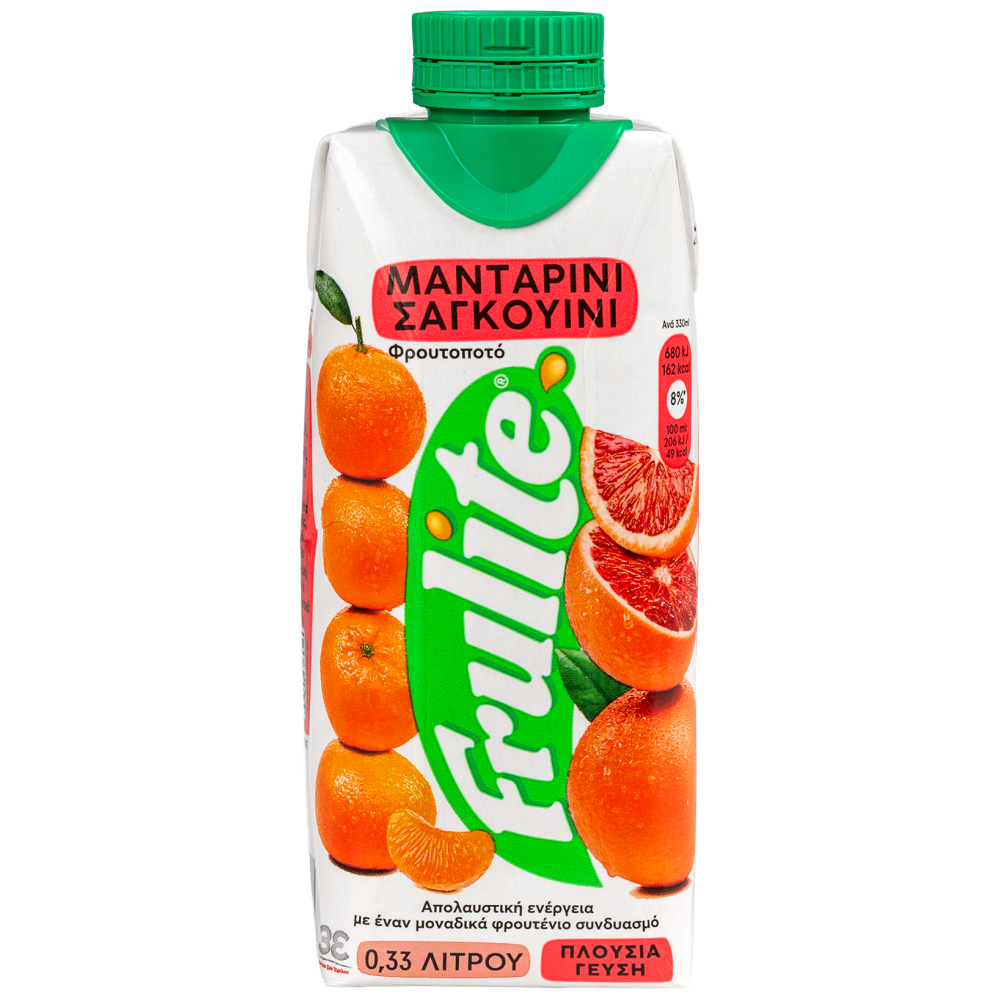 Frulite Φρουτοποτό Μανταρίνι Σαγκουίνι 330ml