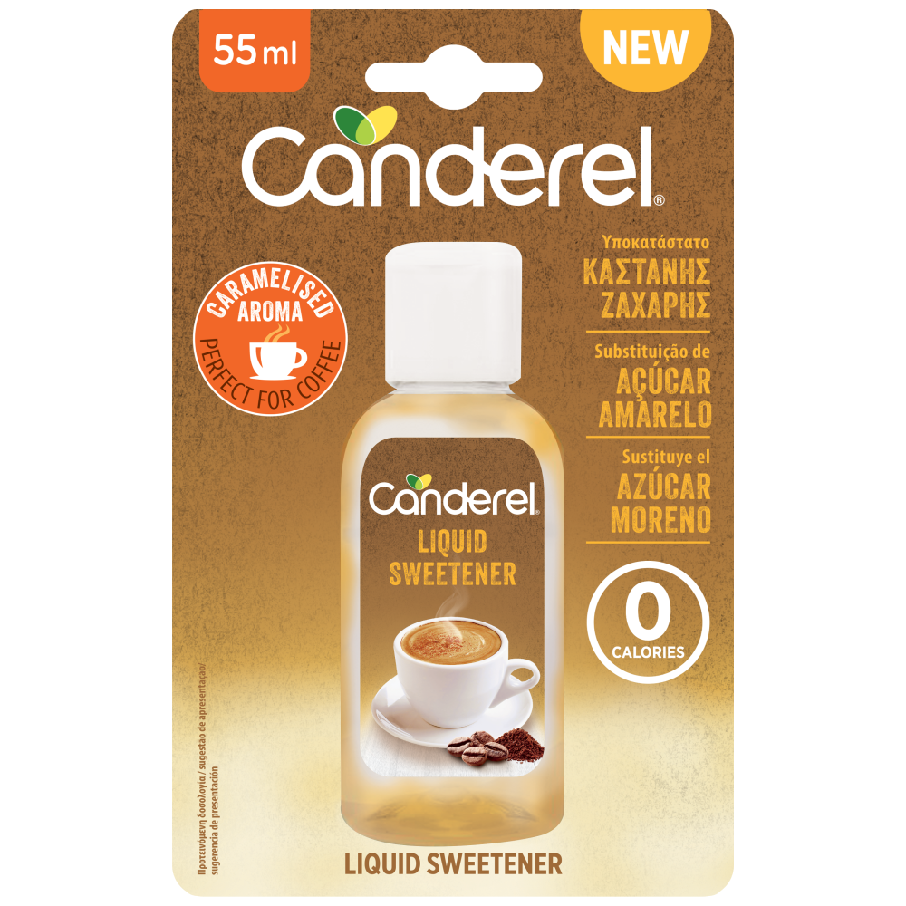 Canderel Υγρό Υποκατάστατο Καστανής Ζάχαρης 55ml