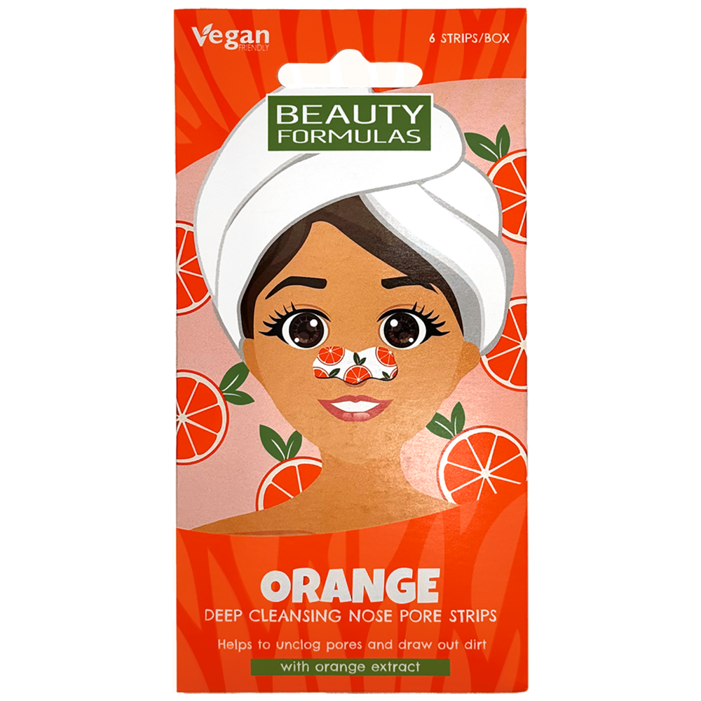 Beauty Formulas Ταινίες Καθαρισμού Προσώπου Orange