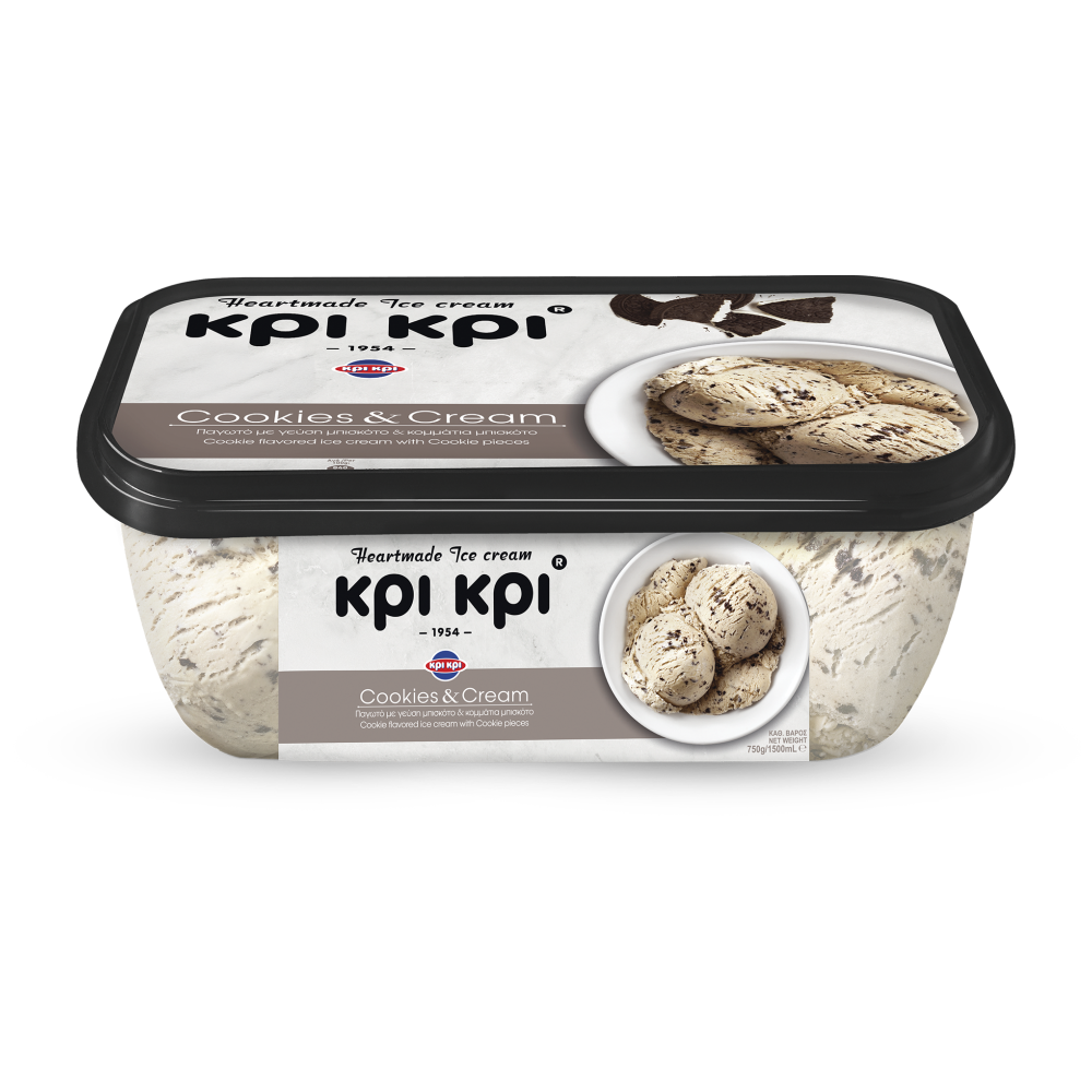Κρι Κρι Heartmade Cookie & Cream 750gr 1,5lt