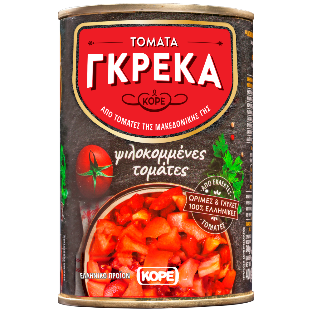 Γκρέκα Ψιλοκομμένες Τομάτες 400gr (Στραγγιστό Βάρος 280gr)