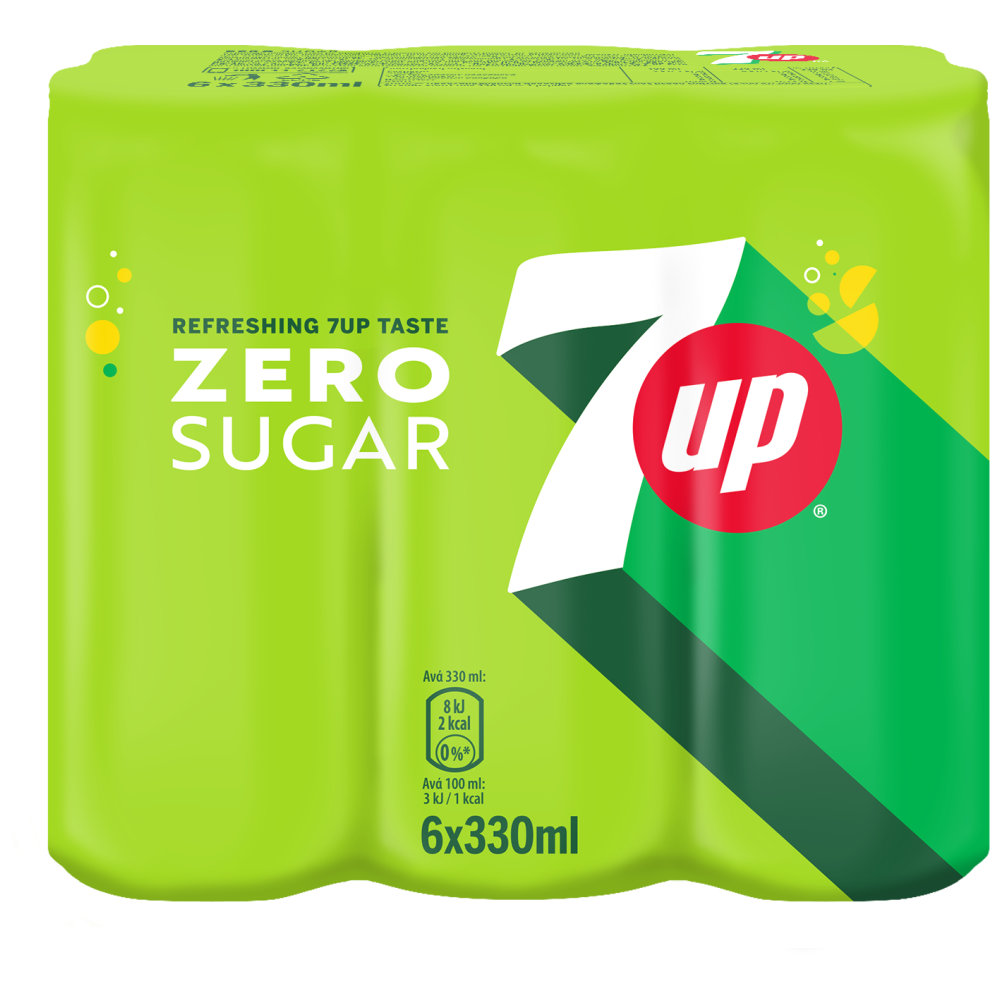 7 up Zero 330ml 6τεμ