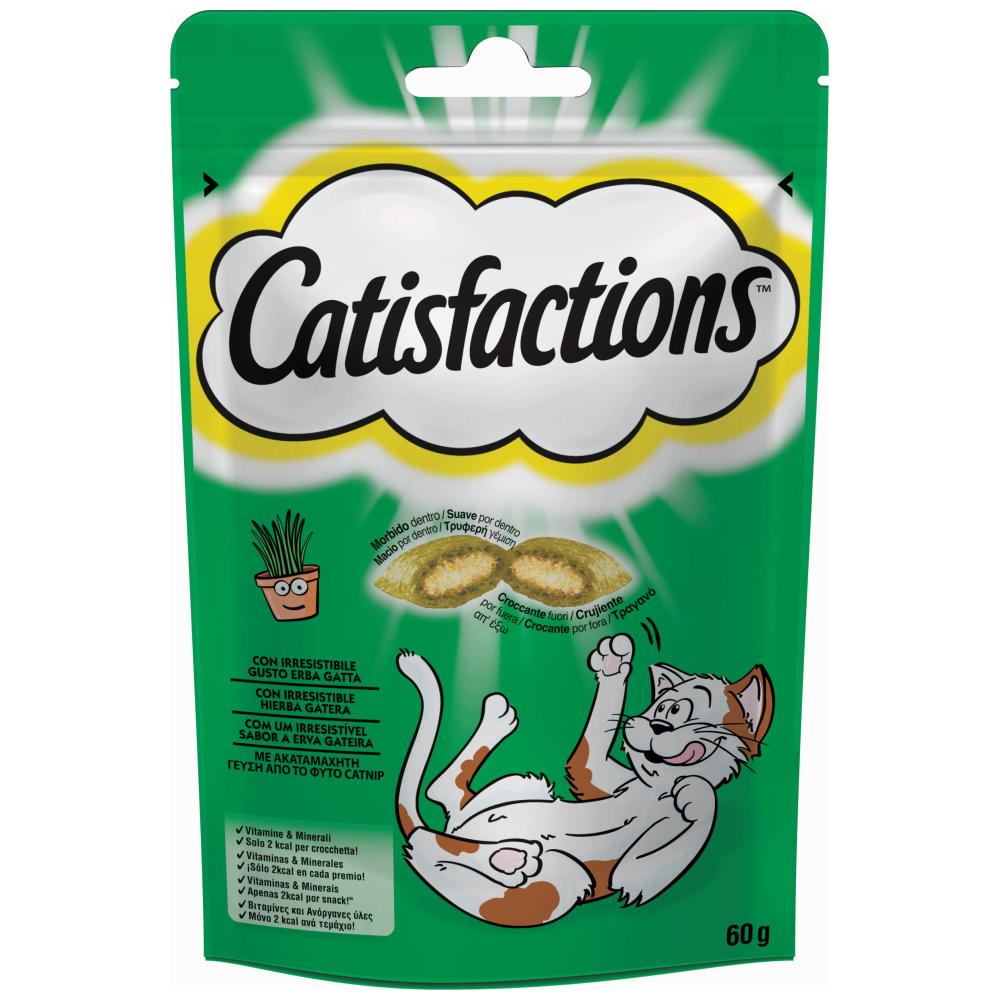 Catisfaction Σνακ Γάτας Με Catnip 60gr