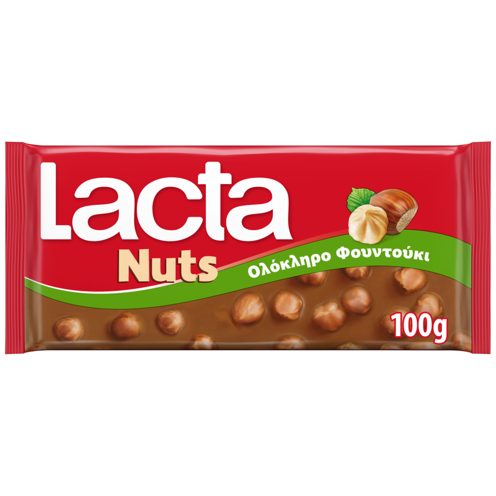 Lacta Σοκολάτα Με Ολόκληρο Φουντούκι 100gr