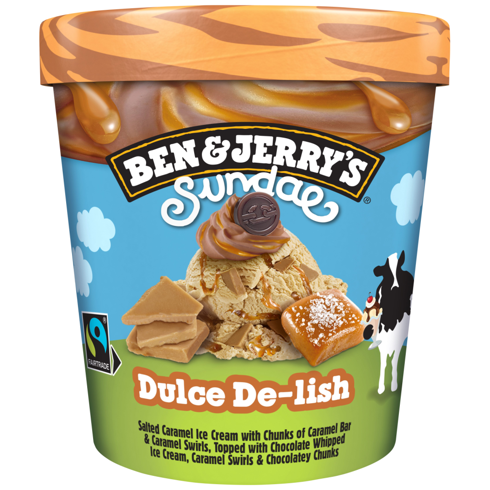 Ben & Jerrys Dulce De Lish Sundae 350gr