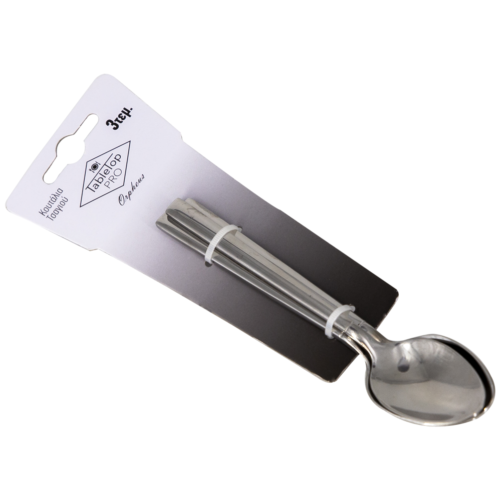Tabletop Pro Orpheus Κουτάλι Τσαγιού Inox 3Τεμάχια