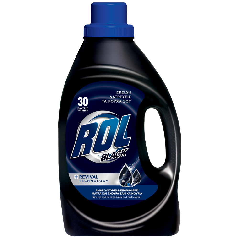 Rol Υγρό Πλυντηρίου Ρούχων Black 30μεζ 1440ml
