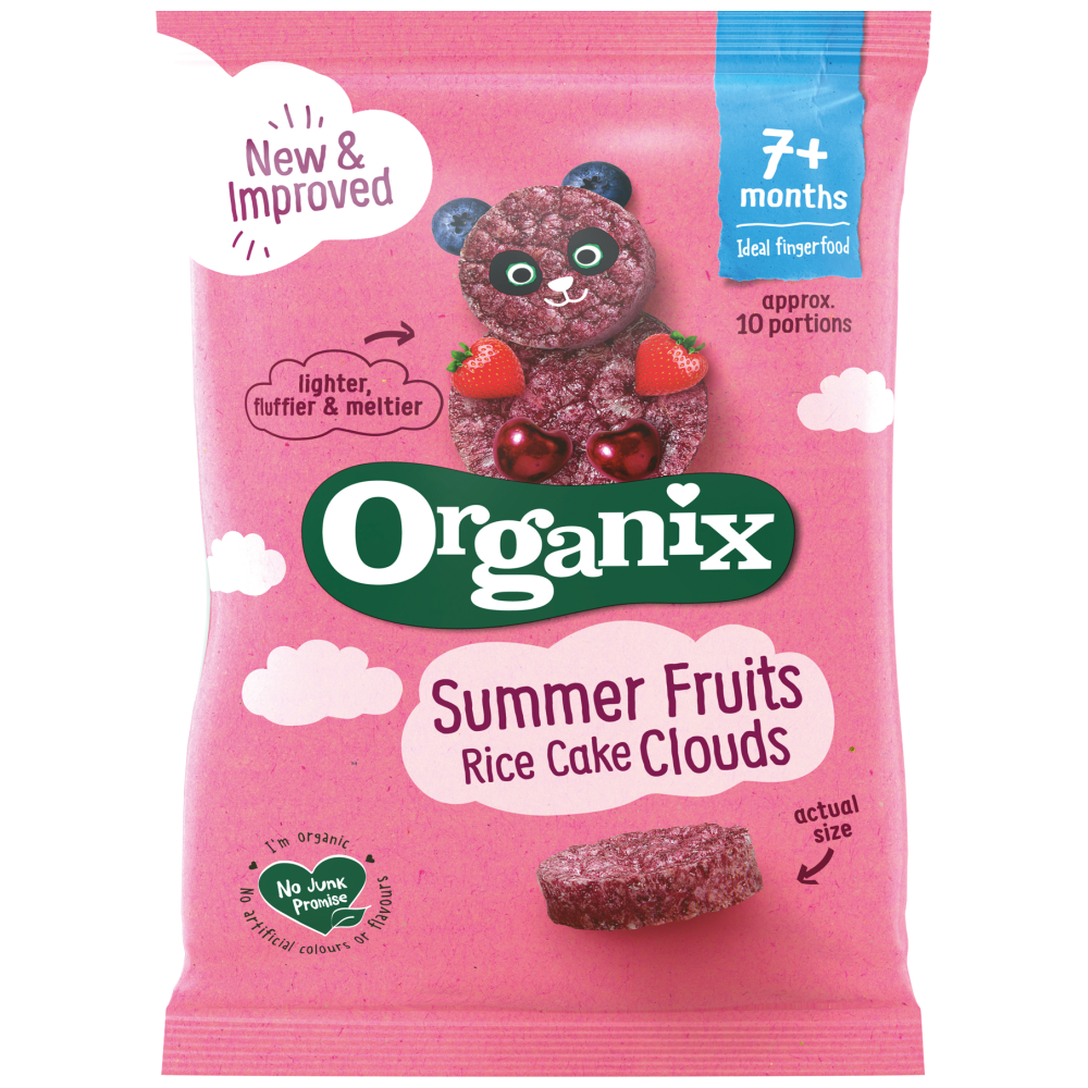 Organix Καλοκαιρινά Φρούτα Ρυζογκοφρέτα Bio 40gr