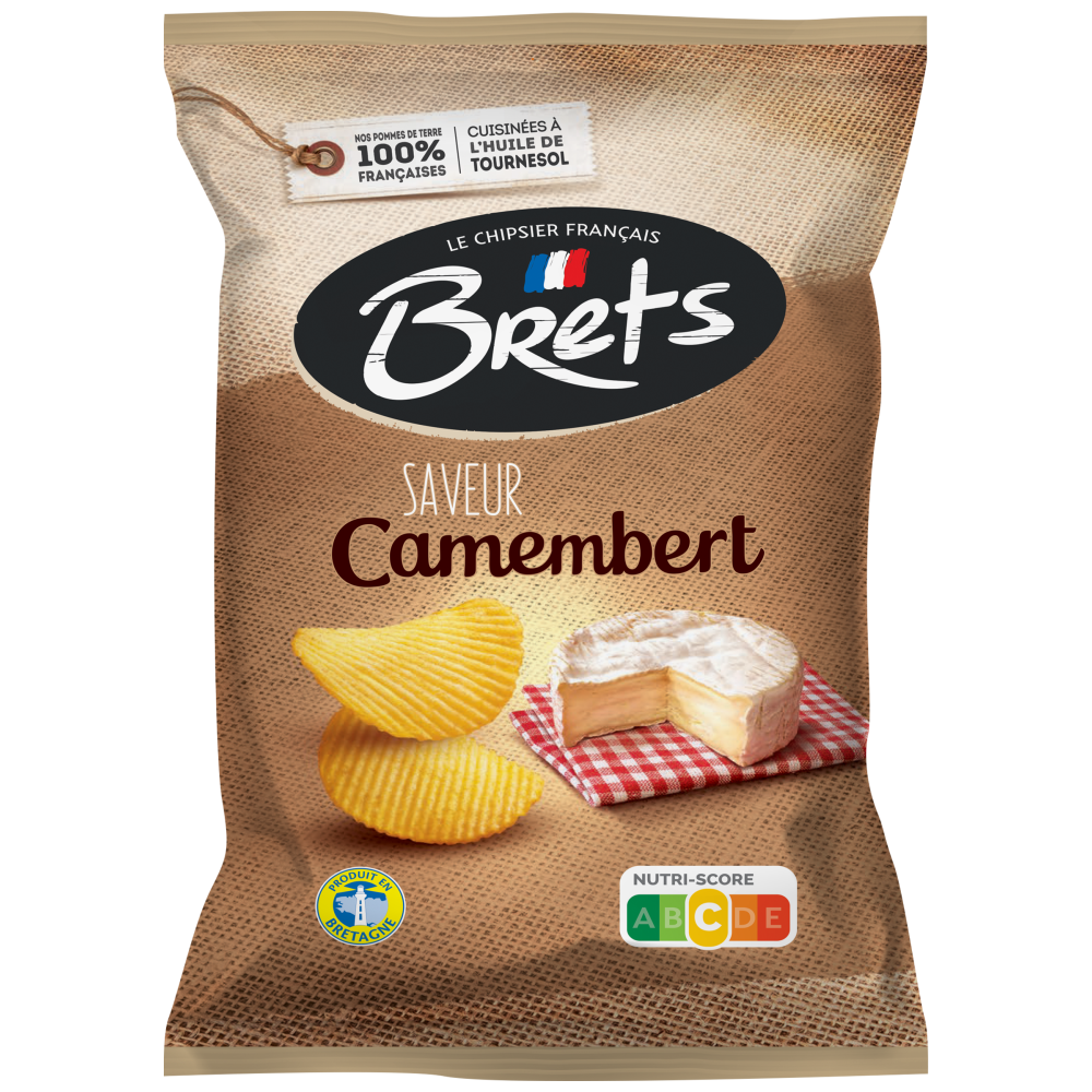 Brets Πατατάκια Με Τυρί Camembert 125gr