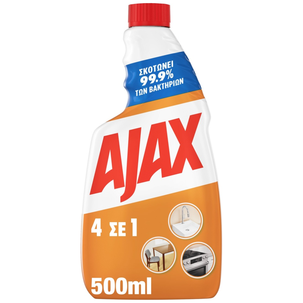 Ajax 4 ΣΕ 1 Καθαριστικό Spray Ανταλλακτικό 500ml