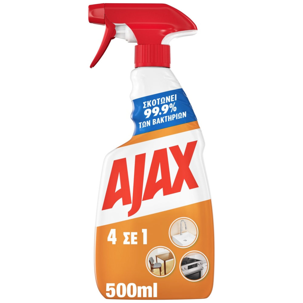 Ajax 4 ΣΕ 1 Καθαριστικό Spray Αντλία 500ml