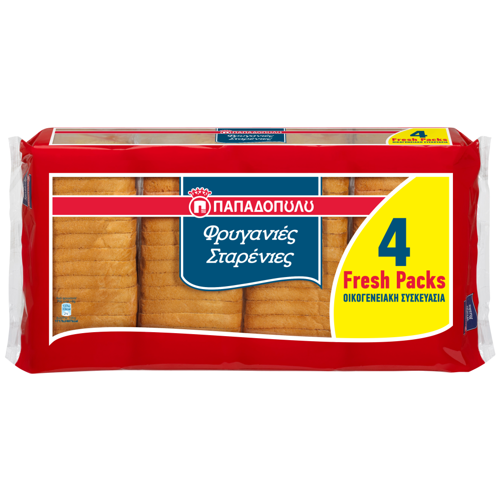 Παπαδοπούλου Φρυγανιές Σταρένιες 510gr