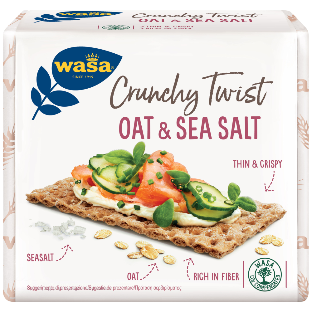 Wasa Φρυγανιές Με Βρώμη & Αλάτι 265gr