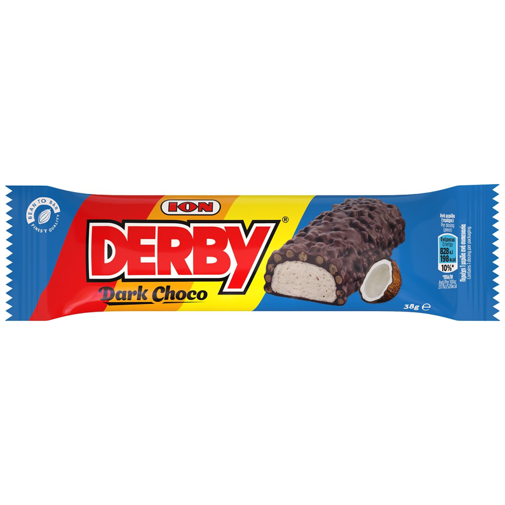 ΙΟΝ DERBY Σοκολάτα Υγείας-Crisp Rise & Καρύδα 38gr