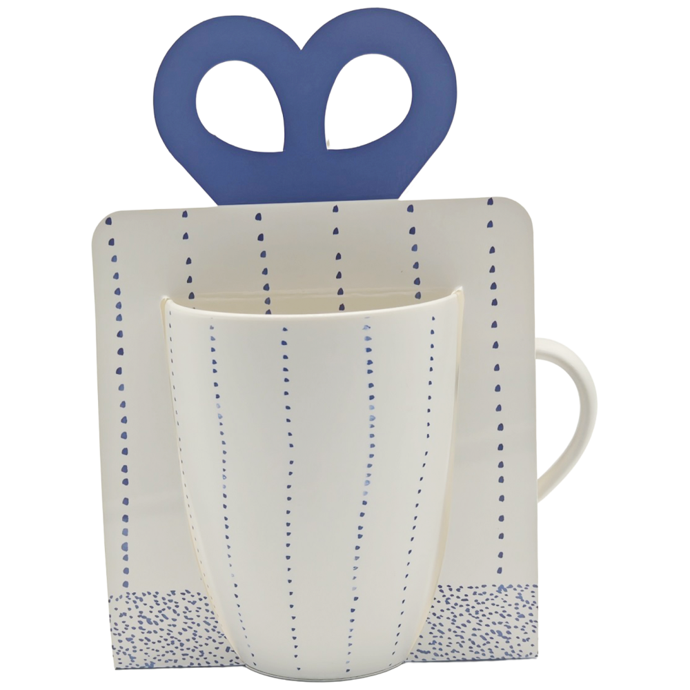 Tabletop Basics Κούπα Πορσελάνης Blue Dots2 340ml