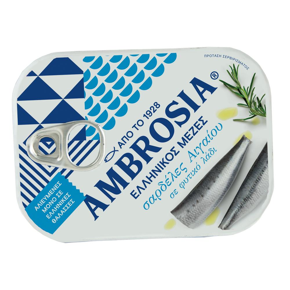 Αμβροσία Σαρδέλες Σε Λάδι 100gr (ΣΤΡΑΓΓ.ΒΑΡΟΣ 75gr)