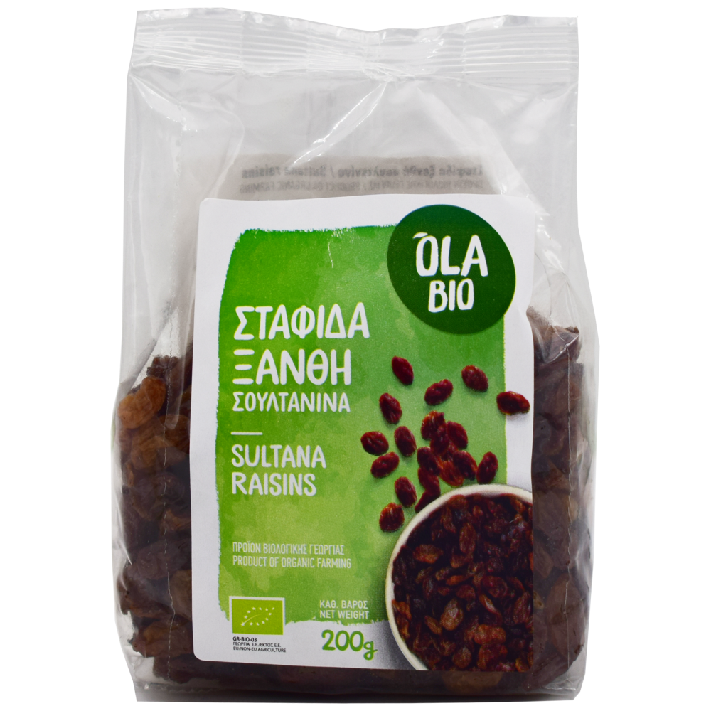 Ola Bio Σταφίδα Σουλτανίνα Bio 200gr