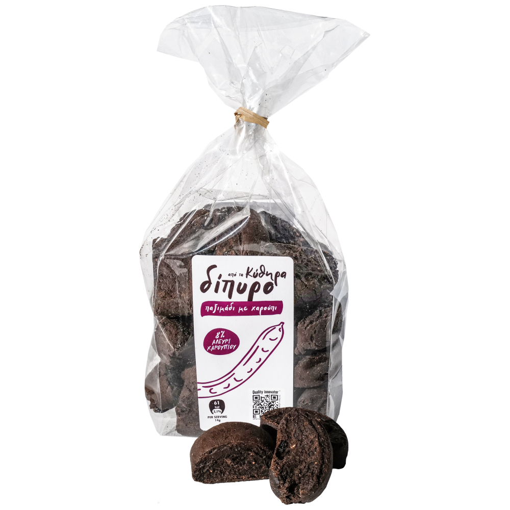 Απο τα Κύθηρα Δίπυρο Παξιμάδια Χαρούπι 300gr