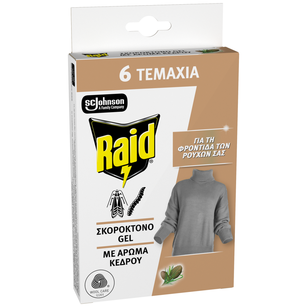 Raid Σκοροκτόνο Gel Κέδρος 6τεμ