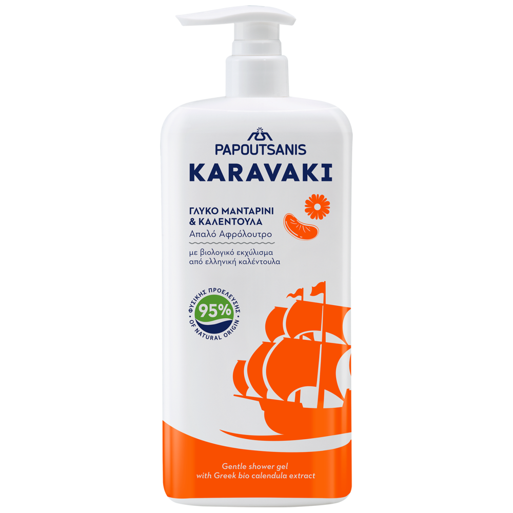 Papoutsanis Karavaki Αφρόλουτρο Γλυκό Μανταρίνι & Καλέντουλα 750ml