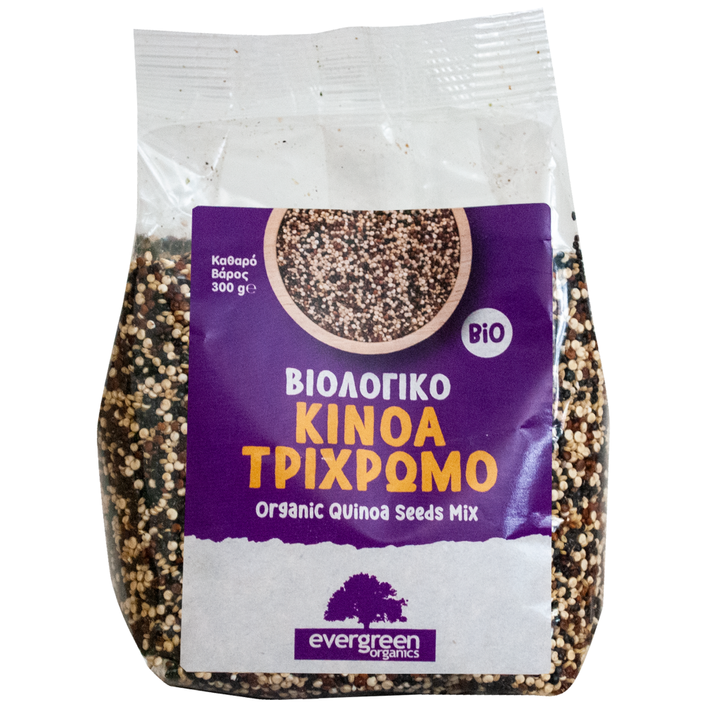 Evergreen Organics Kinoa Τρίχρωμη Βιολογική 300gr