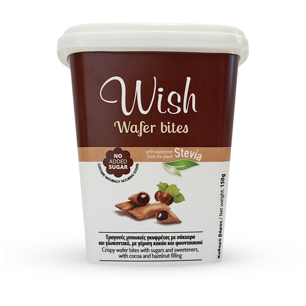 Wish Wafer Bites Με Stevia 150gr