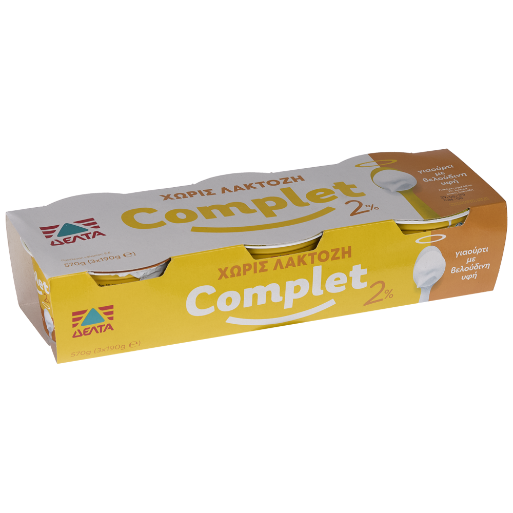 Complet Γιαούρτι Χωρίς Λακτόζη 190gr 3τεμ