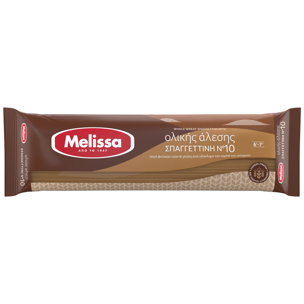 Melissa Σπαγγετίνη Νο10 Ολικής Άλεσης 500gr