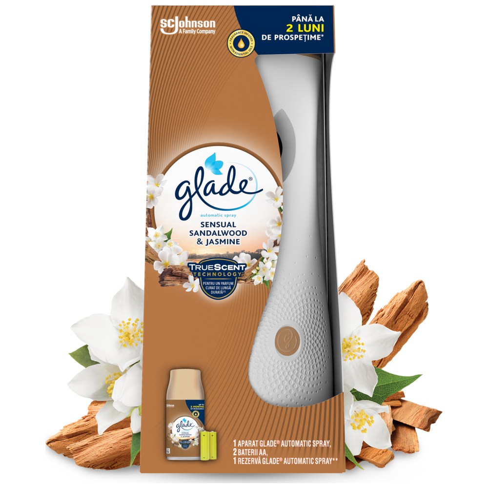 Glade Automatic Spray Bali Sandalwood & Jasmine Αποσμητικό Χώρου Σετ