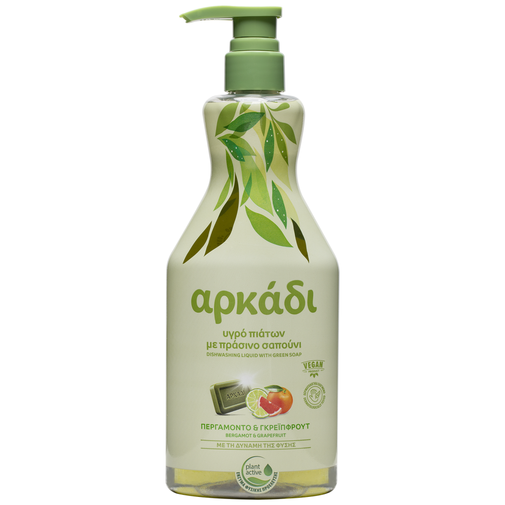 Αρκάδι Υγρό Πιάτων Περγαμόντο & Γρέιπφρουτ Αντλία 550ml