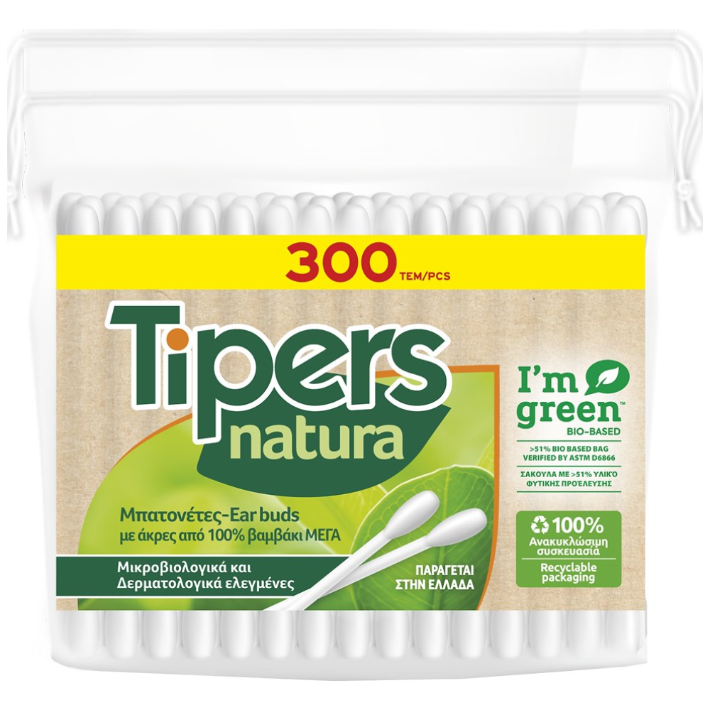 Μέγα Ωτοκαθαριστές Tipers Νatura 300τεμ