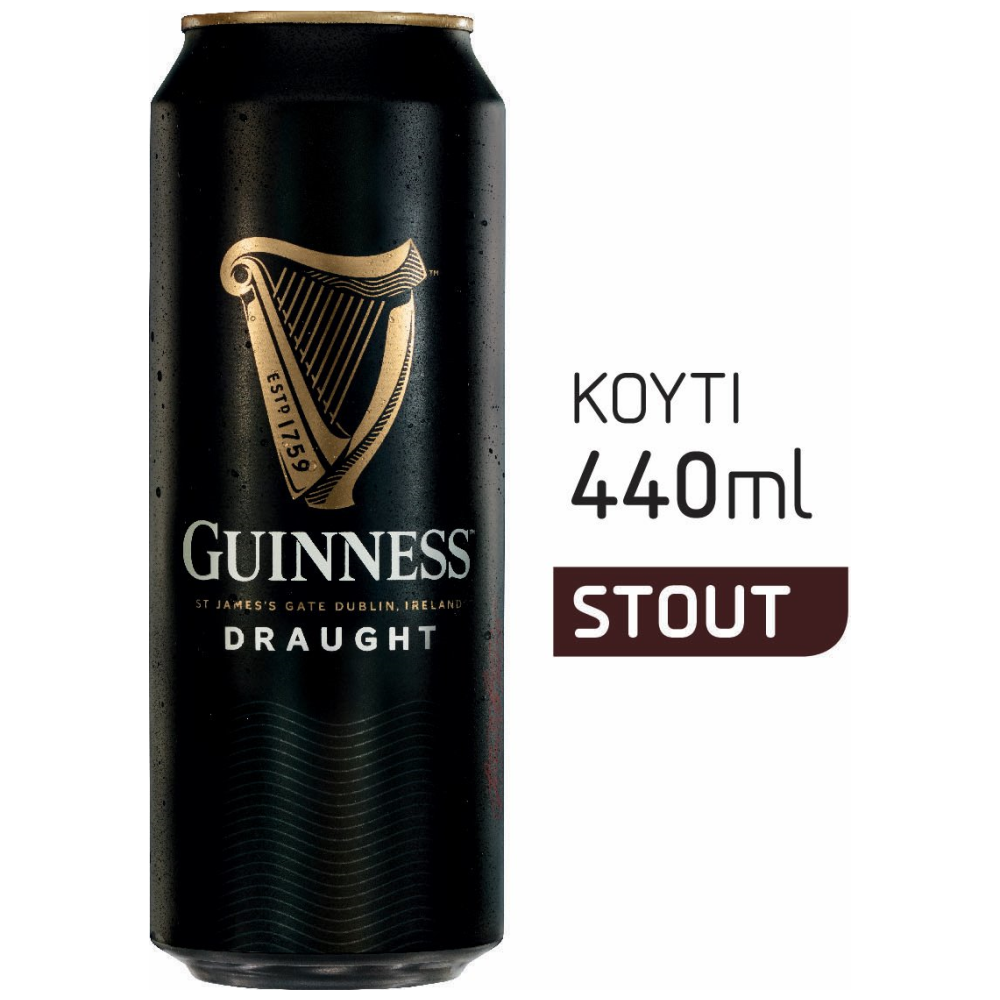 Guiness Μαύρη Μπίρα Κουτί 440ml