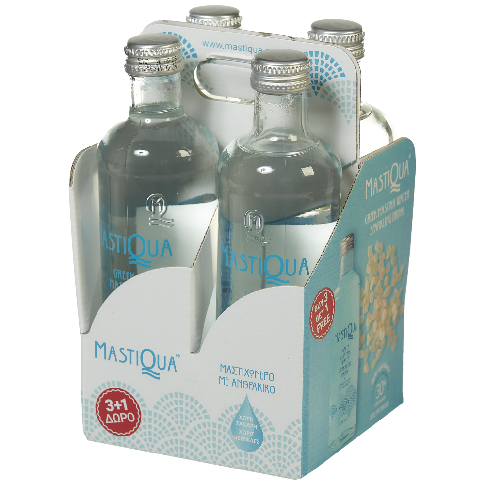 Mastiqua Ανθρακούχο Νερό 330ml 3+1 Δώρο