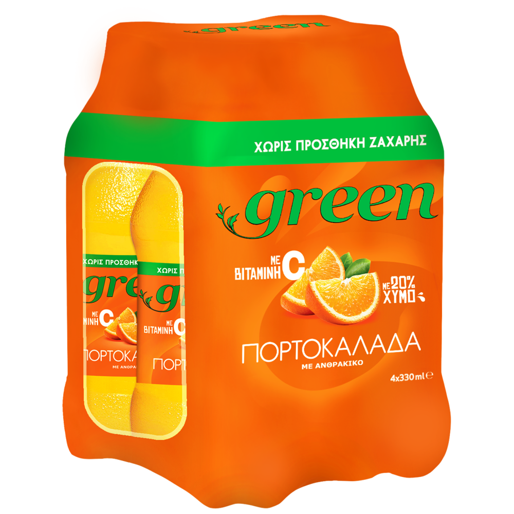 Green Πορτοκαλάδα 4x330ml