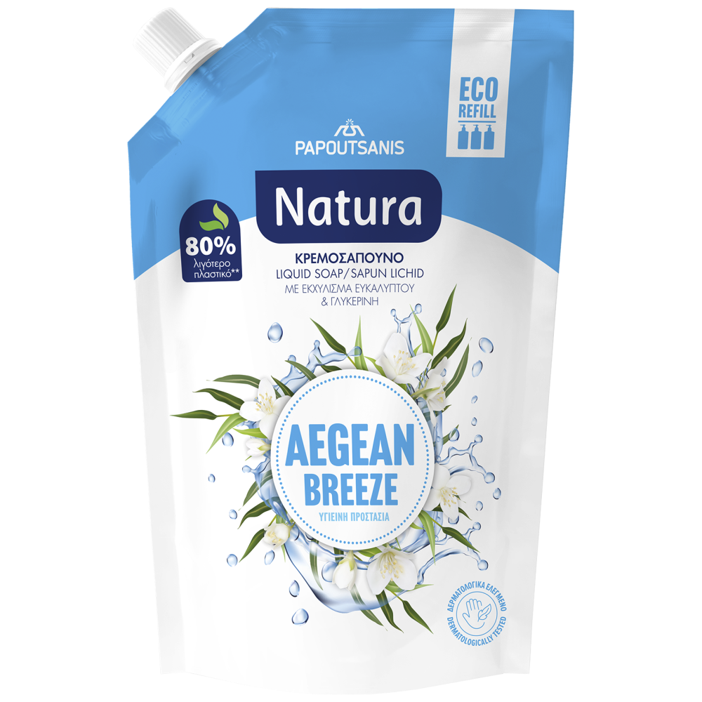 Natura Υγιεινή Προστασίας Κρεμοσάπουνο Ανταλλακτικό 750ml