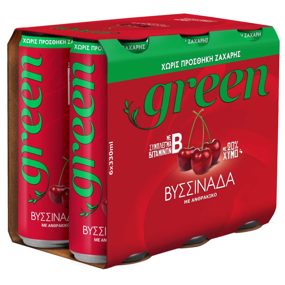 Green Βυσσινάδα Κουτί 6x330ml