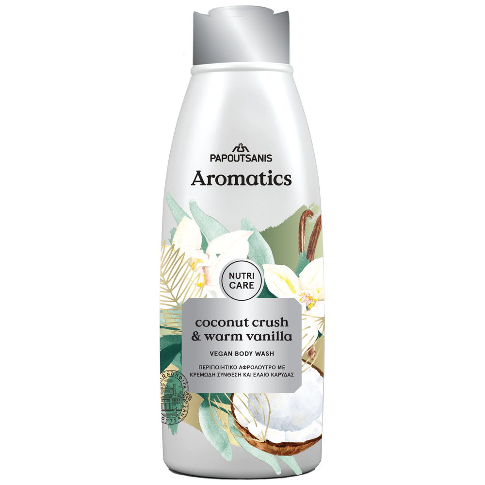 Papoutsanis Aromatics Αφρόλουτρο Nutri Care Crush & Warm Vanil 600ml
