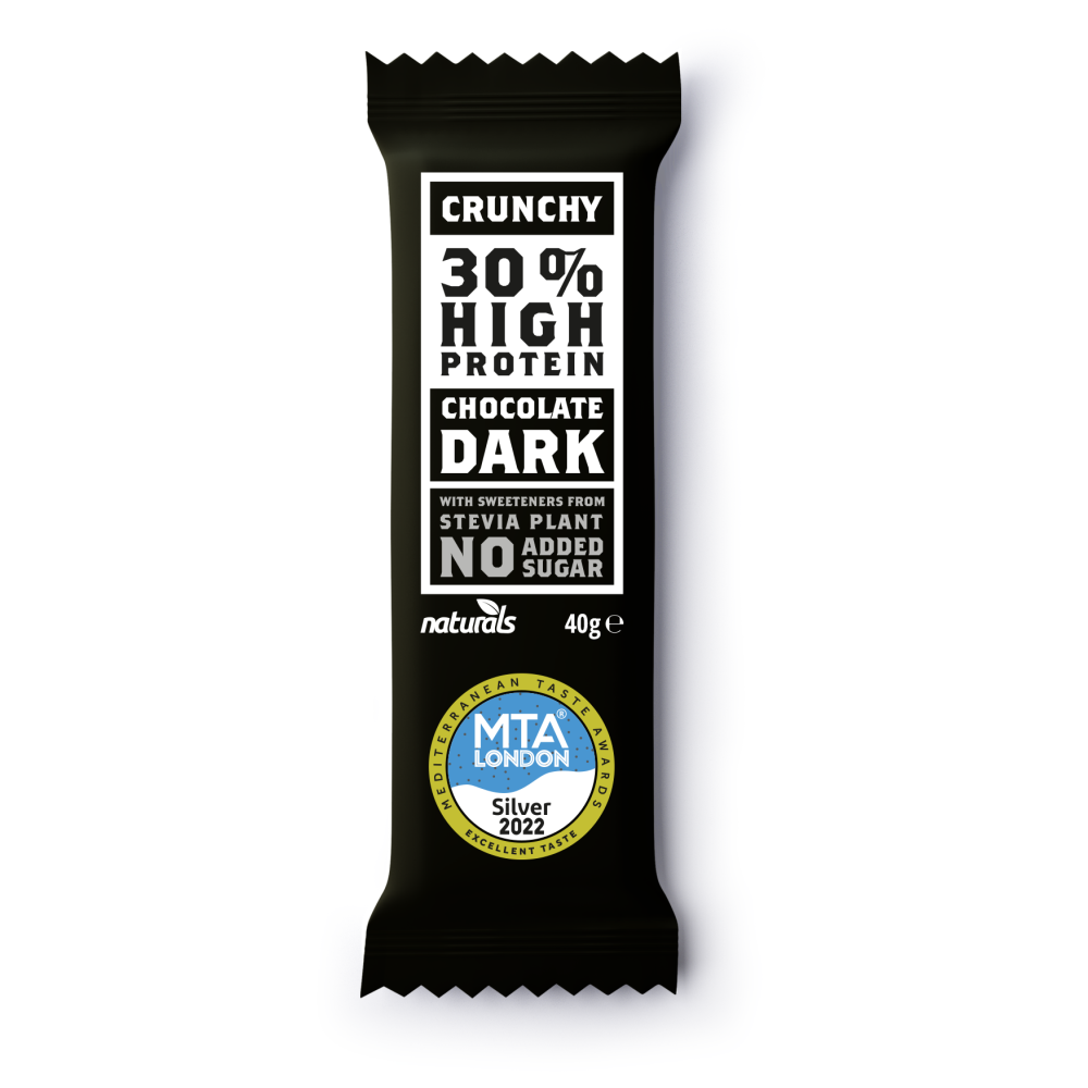 Naturals Τραγανή Μαύρη Σοκολάτα Πρωτείνη 40gr