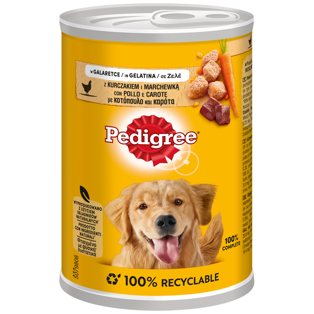 Pedigree Κονσέρβα Σκύλου Με Κοτόπουλο & Καρότο 400gr