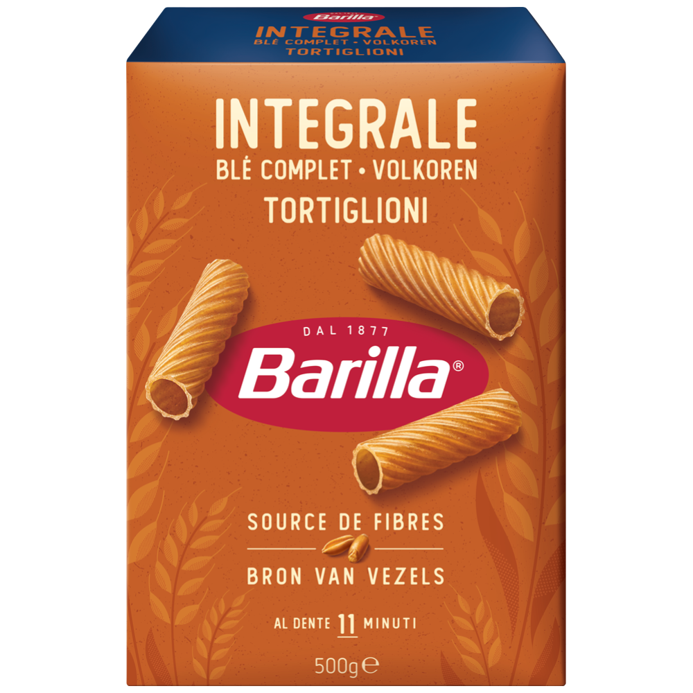 Barilla Intergrale Tortiglioni Ολικής Άλεσης 500gr