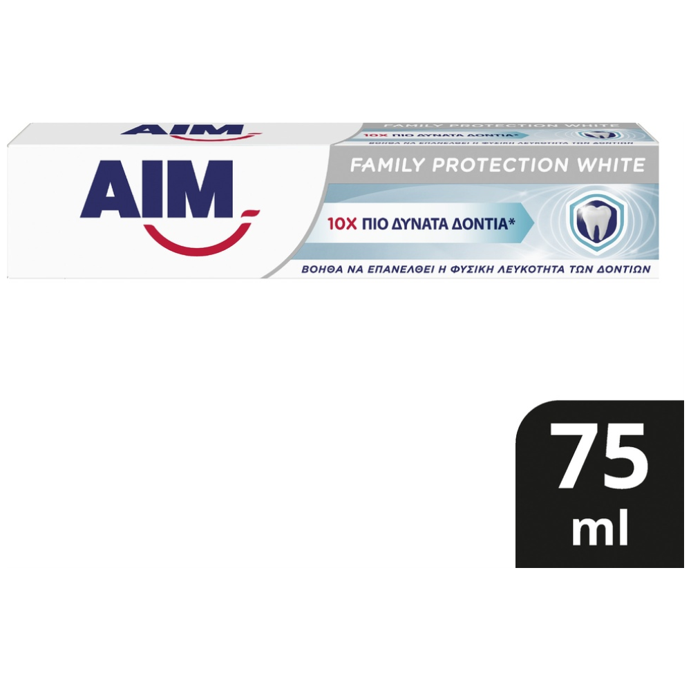Aim Family Protect White Οδοντόκρεμα 75ml