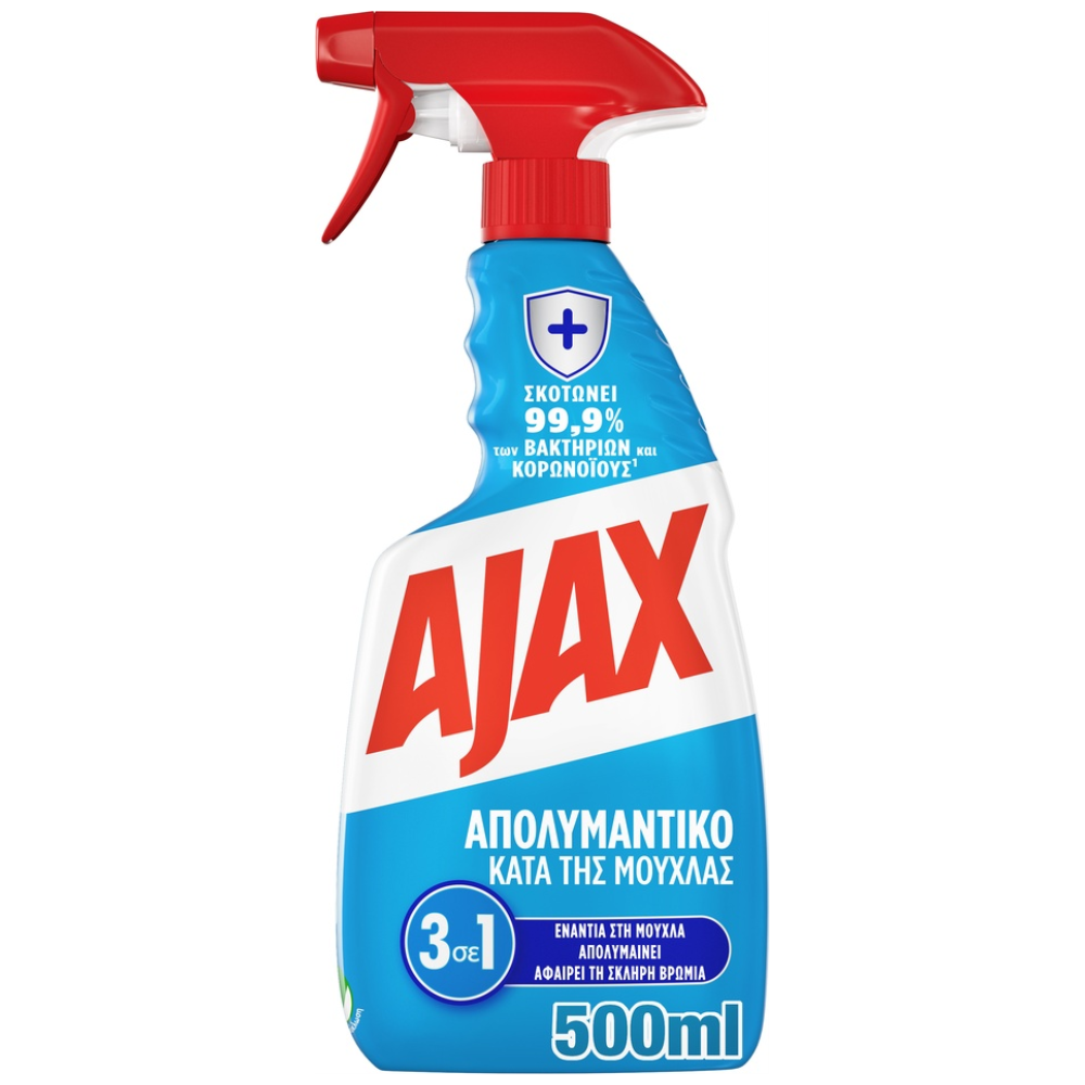 Ajax Απολυμαντικό Antibacterial Μυκητοκτόνο Καθαριστικό Αντλία 500ml