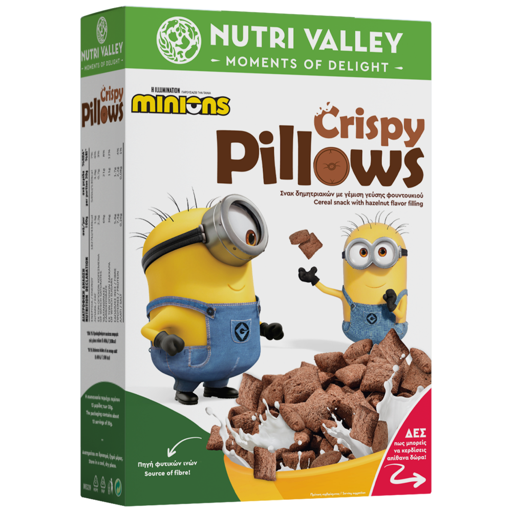 Nutri Valley Δημητριακά Minions Crispy Pillows 375gr