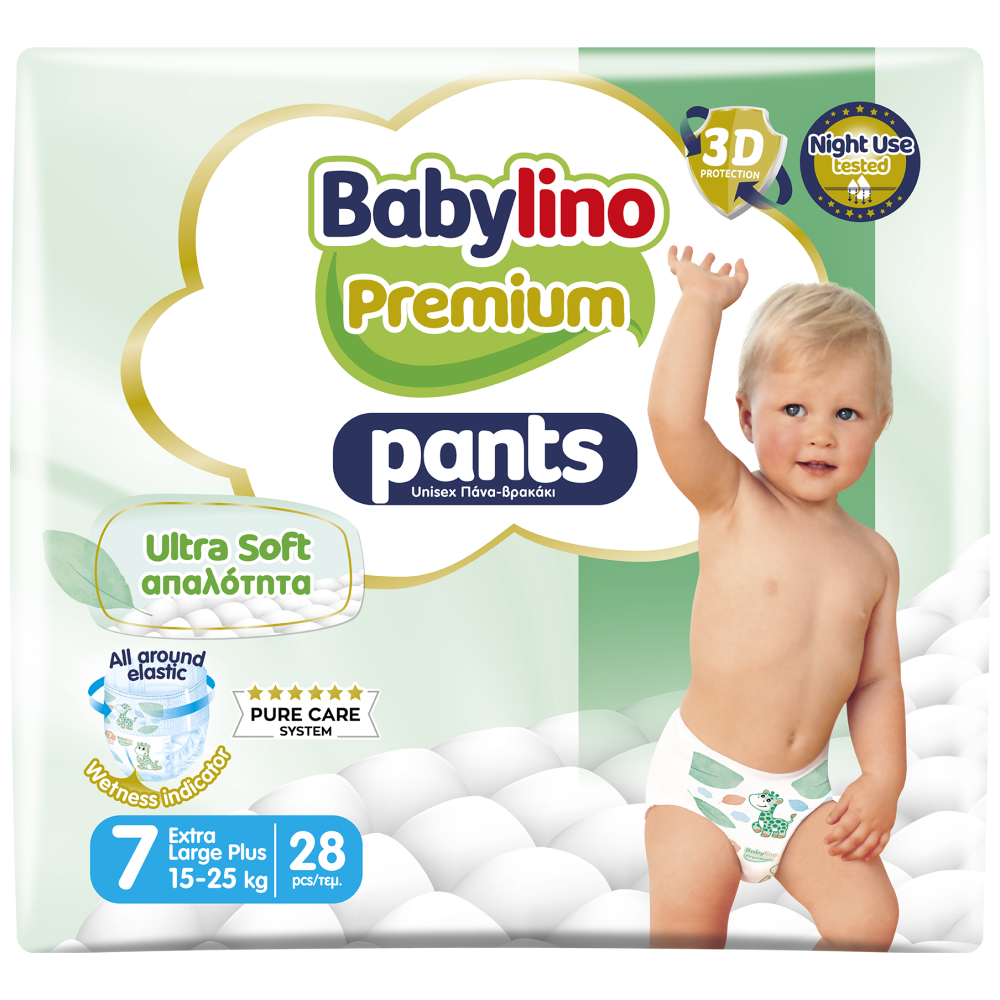 Babylino Premium Pants Xl Plus No 7 15-25kg 28τεμ