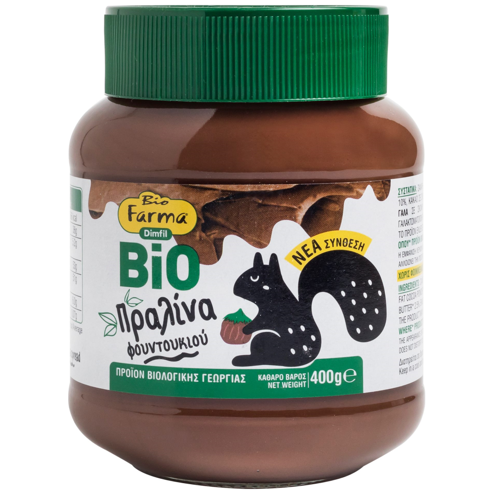 Biofarma Βιολογική Πραλίνα Φουντουκιού 400gr